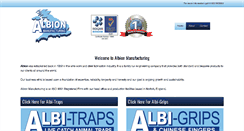Desktop Screenshot of albionmanufacturing.com